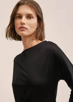 پیراهن بلند زنانه مشکی منگو