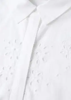 پیراهن بلند زنانه سفید منگو