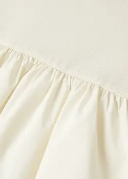 پیراهن بلند زنانه سفید تیره منگو