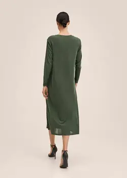 پیراهن میدی زنانه سبز منگو