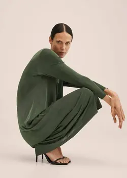 پیراهن میدی زنانه سبز منگو