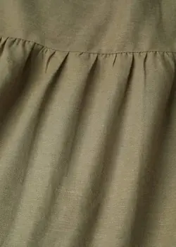 پیراهن میدی زنانه خاکی منگو