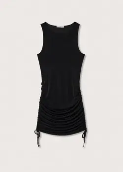 پیراهن کوتاه زنانه مشکی منگو