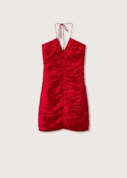 پیراهن کوتاه زنانه قرمز منگو