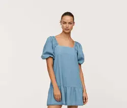 پیراهن کوتاه زنانه تیره رنگ منگو