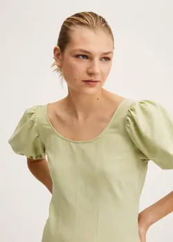 پیراهن کوتاه زنانه سیب سبز منگو