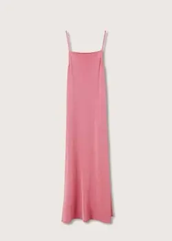 پیراهن بلند زنانه صورتی منگو