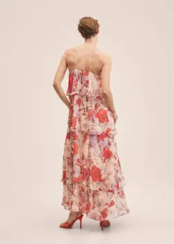 پیراهن بلند زنانه قرمز منگو