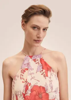 پیراهن بلند زنانه قرمز منگو