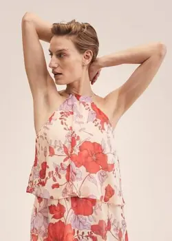 پیراهن بلند زنانه قرمز منگو