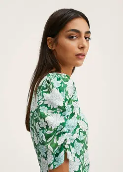 پیراهن کوتاه زنانه سبز منگو