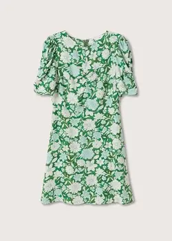 پیراهن کوتاه زنانه سبز منگو