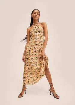 پیراهن بلند زنانه نارنجی منگو