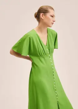 پیراهن بلند زنانه سبز منگو