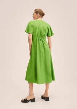 پیراهن بلند زنانه سبز منگو