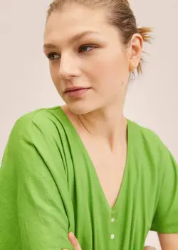 پیراهن بلند زنانه سبز منگو