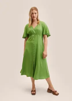 پیراهن بلند زنانه سبز منگو