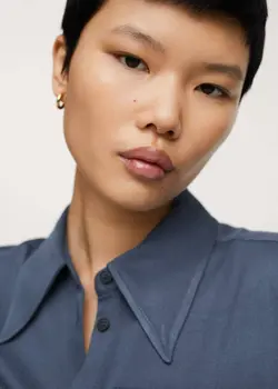 پیراهن میدی زنانه آبی منگو