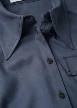 پیراهن میدی زنانه آبی منگو