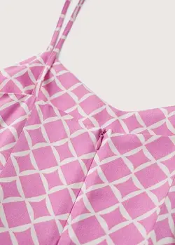 پیراهن بلند زنانه صورتی منگو