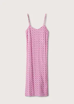 پیراهن بلند زنانه صورتی منگو