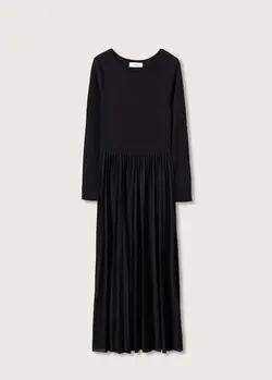 پیراهن میدی زنانه مشکی منگو