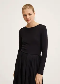 پیراهن میدی زنانه مشکی منگو