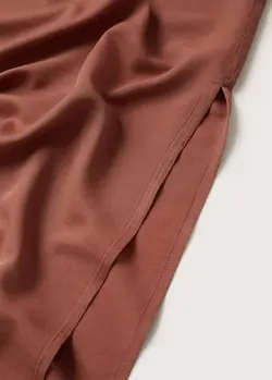 پیراهن میدی زنانه نارنجی منگو