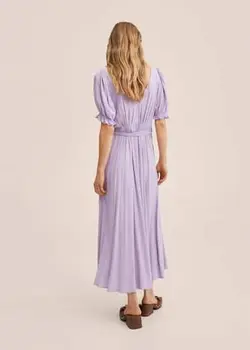 پیراهن میدی زنانه بنفش منگو