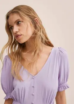 پیراهن میدی زنانه بنفش منگو