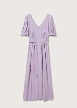 پیراهن میدی زنانه بنفش منگو