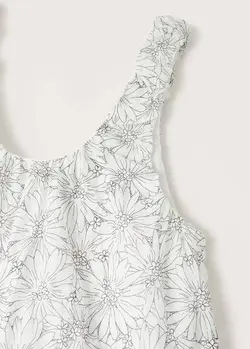 پیراهن میدی زنانه سفید منگو