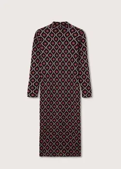 پیراهن میدی زنانه صورتی روشن منگو