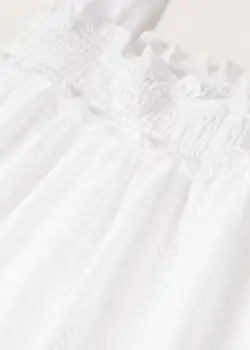 پیراهن میدی زنانه سفید منگو