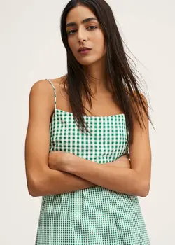 پیراهن میدی زنانه سبز منگو