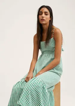 پیراهن میدی زنانه سبز منگو