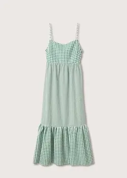 پیراهن میدی زنانه سبز منگو