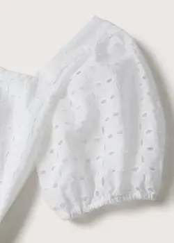 پیراهن میدی زنانه سفید منگو