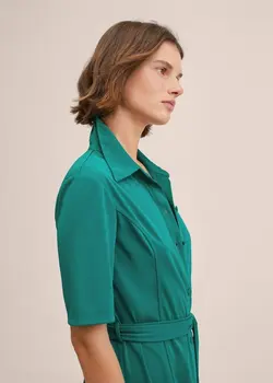 پیراهن میدی زنانه سبز منگو