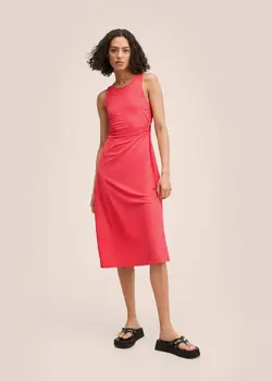 پیراهن میدی زنانه توت فرنگی منگو