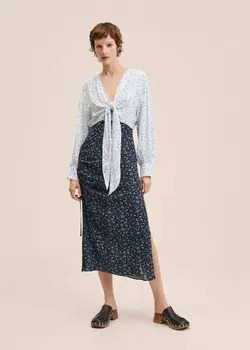 پیراهن میدی زنانه مشکی منگو