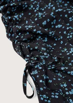 پیراهن میدی زنانه مشکی منگو