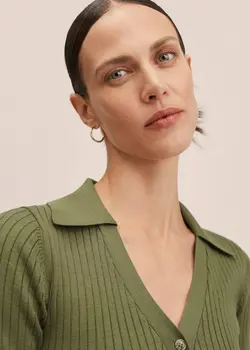 پیراهن میدی زنانه خاکی منگو