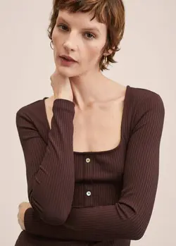 پیراهن میدی زنانه شکلات منگو