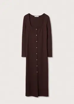 پیراهن میدی زنانه شکلات منگو