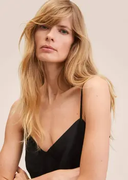 پیراهن میدی زنانه مشکی منگو