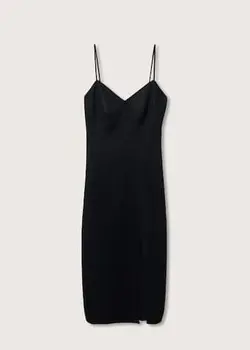 پیراهن میدی زنانه مشکی منگو