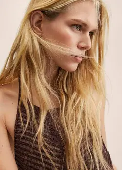 پیراهن کوتاه زنانه قهوه ای منگو