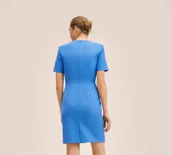 پیراهن کوتاه زنانه آبی منگو