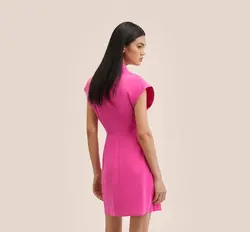 پیراهن کوتاه زنانه سرخابی منگو